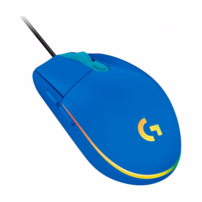 Egér vezetékes LOGITECH G102 LightSync USB 6 gombos 8000 DPI kék