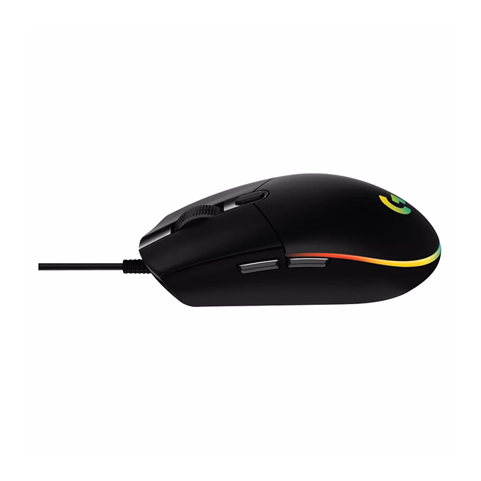 Egér vezetékes LOGITECH G203 LightSync USB 6 gombos 8000 DPI fekete