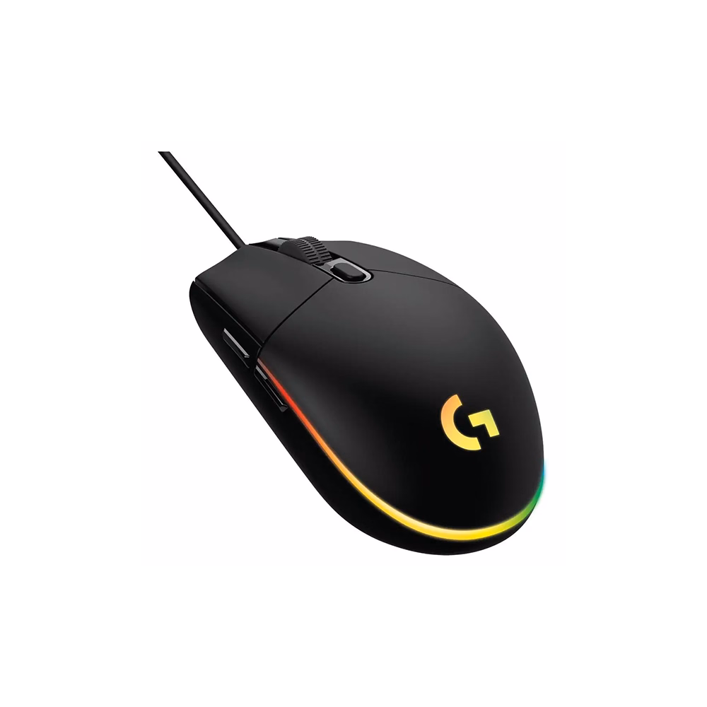 Egér vezetékes LOGITECH G203 LightSync USB 6 gombos 8000 DPI fekete