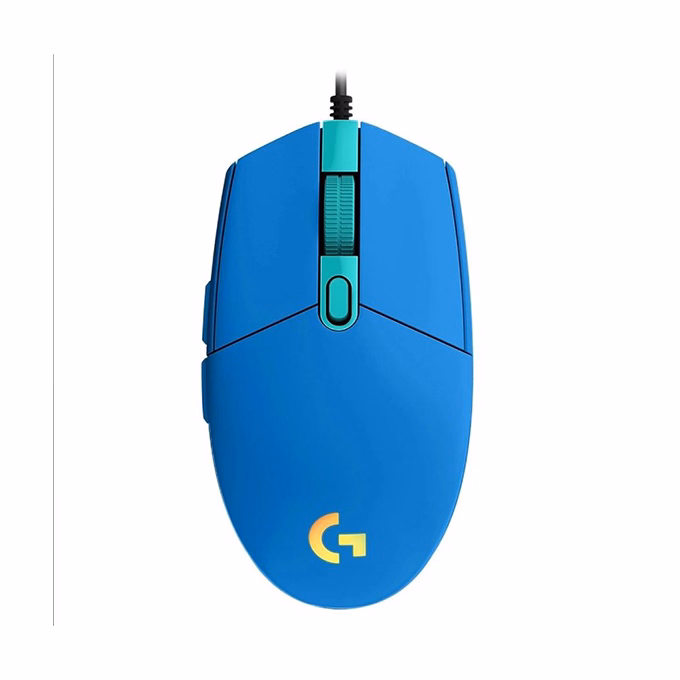 Egér vezetékes LOGITECH G203 LightSync USB 6 gombos 8000 DPI kék