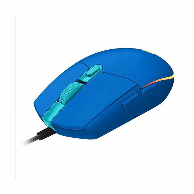 Egér vezetékes LOGITECH G203 LightSync USB 6 gombos 8000 DPI kék