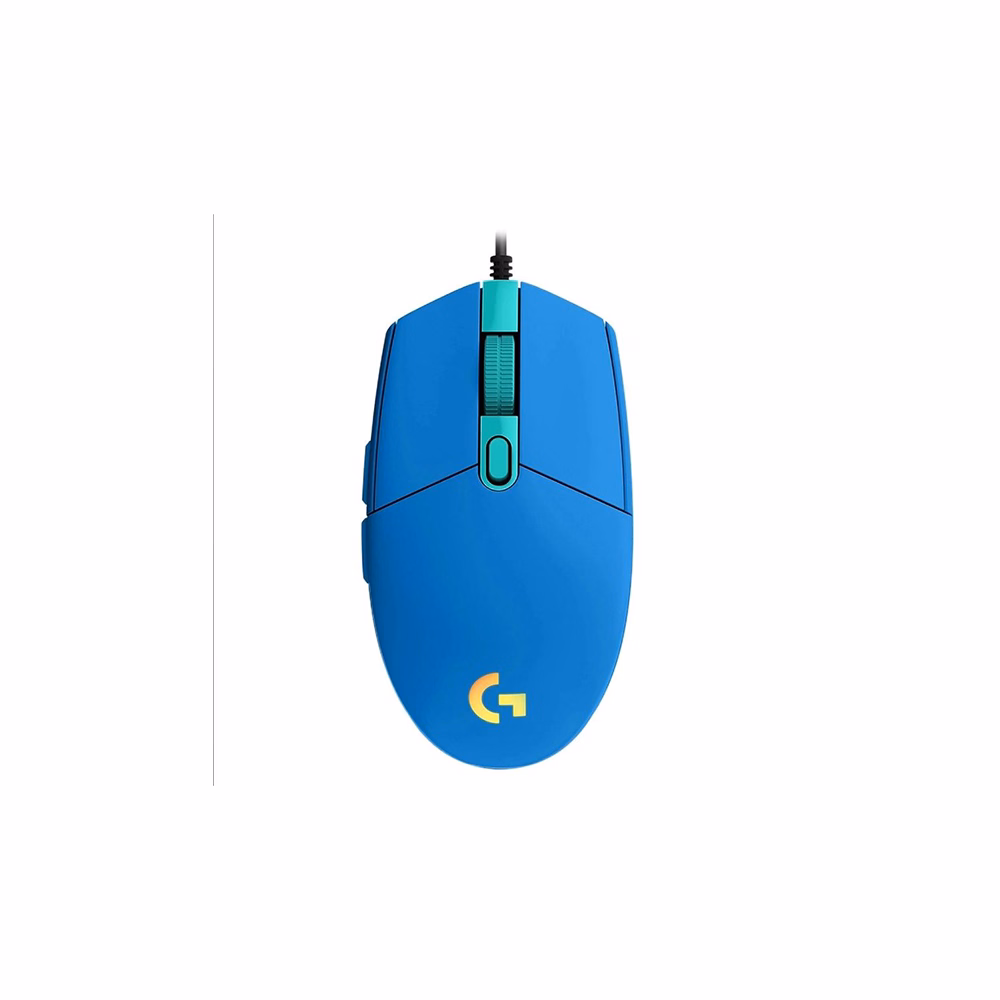 Egér vezetékes LOGITECH G203 LightSync USB 6 gombos 8000 DPI kék