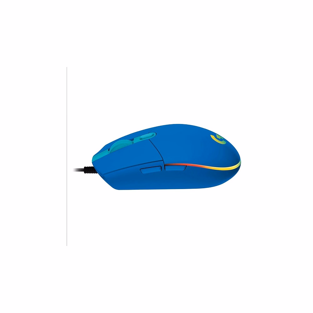Egér vezetékes LOGITECH G203 LightSync USB 6 gombos 8000 DPI kék