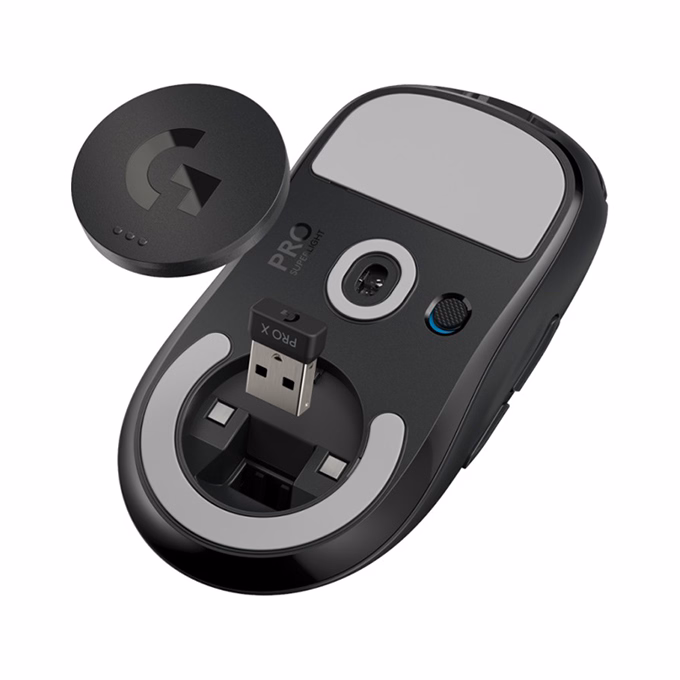 Egér vezetékes LOGITECH Pro X Superlight 2,4 Ghz 5 gombos 25600 DPI fekete