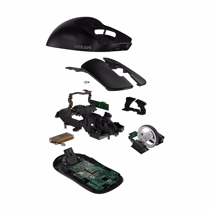 Egér vezetékes LOGITECH Pro X Superlight 2,4 Ghz 5 gombos 25600 DPI fekete