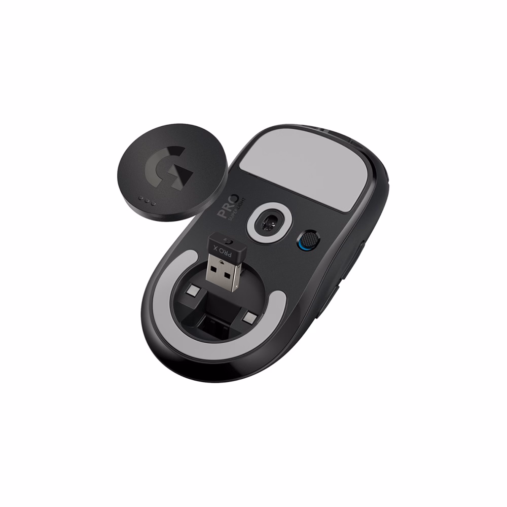 Egér vezetékes LOGITECH Pro X Superlight 2,4 Ghz 5 gombos 25600 DPI fekete