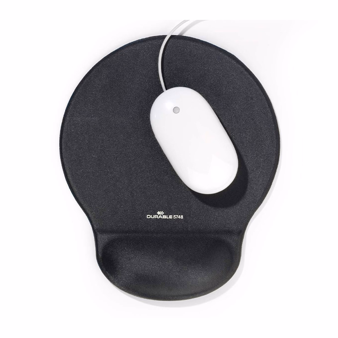 Egéralátét DURABLE géltöltésű csuklótámasszal ovális grafit