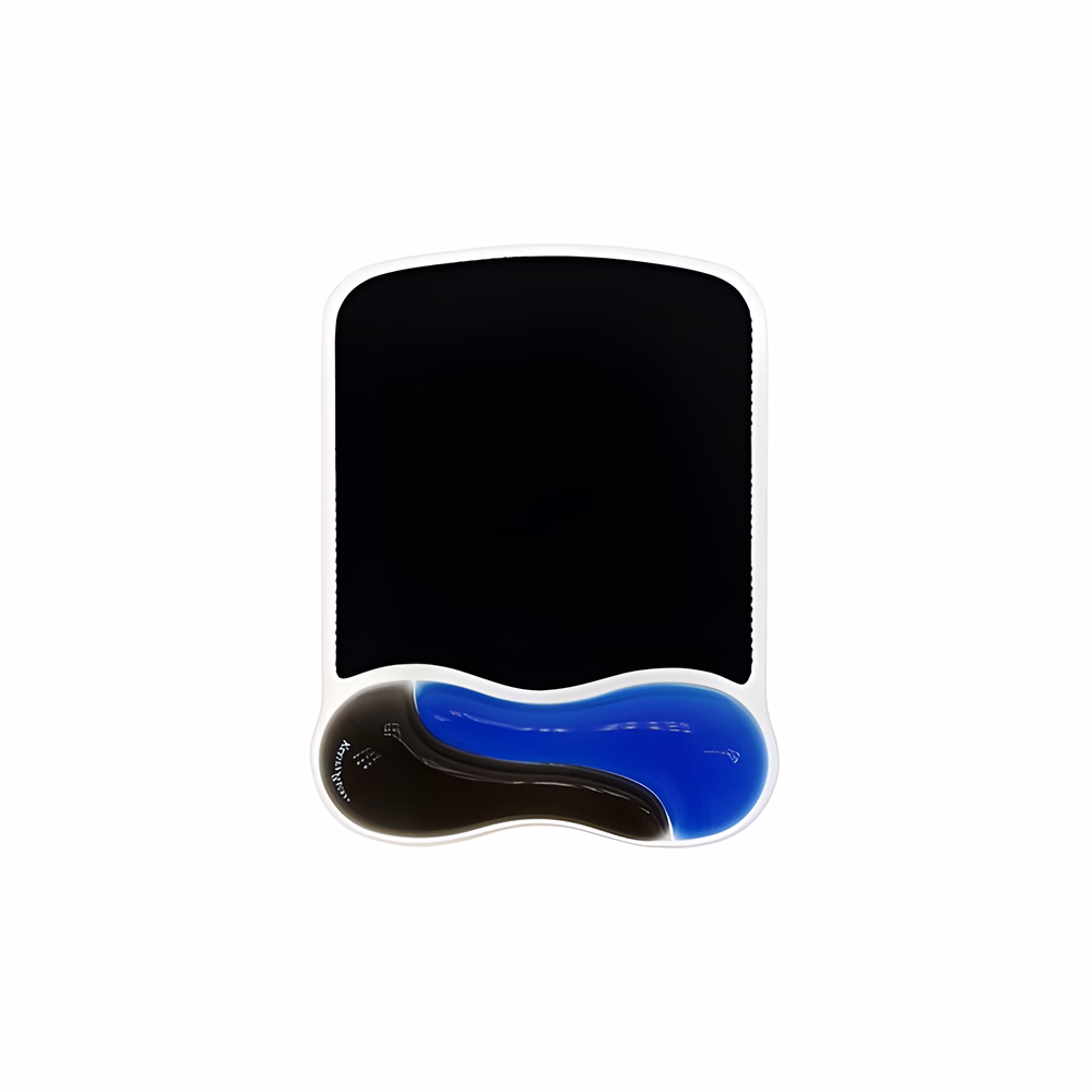 Egéralátét géltöltésű csuklótámasszal KENSINGTON DuoGel fekete-kék