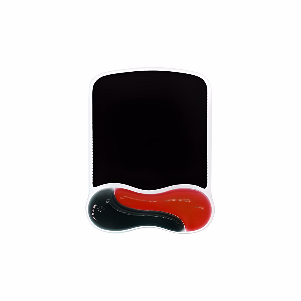 Egéralátét géltöltésű csuklótámasszal KENSINGTON DuoGel fekete-piros