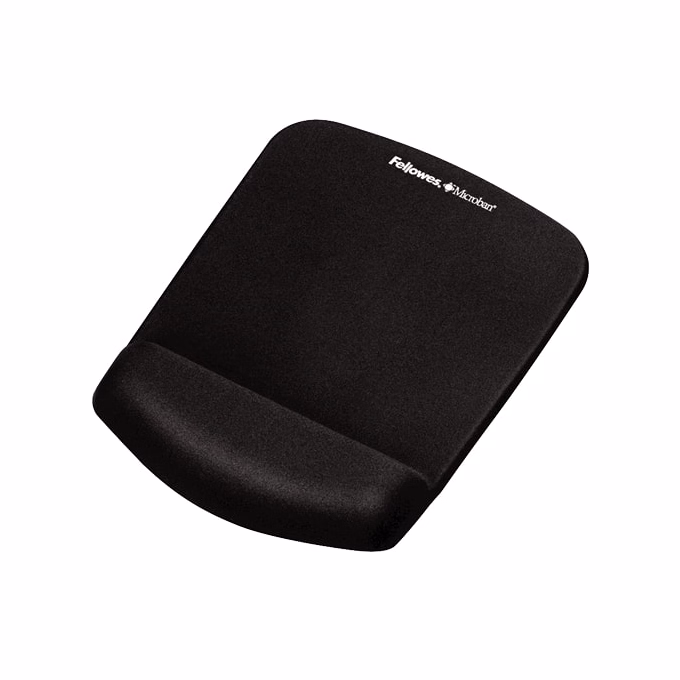 Egéralátét habtöltésű csuklótámasszal FELLOWES PlushTouch fekete