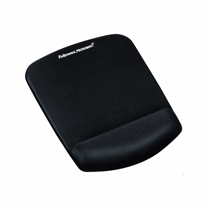 Egéralátét habtöltésű csuklótámasszal FELLOWES PlushTouch fekete