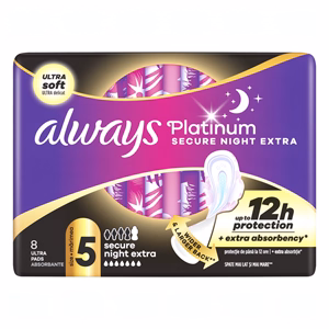 Egészségügyi betét ALWAYS Platinum night extra 8 darabos