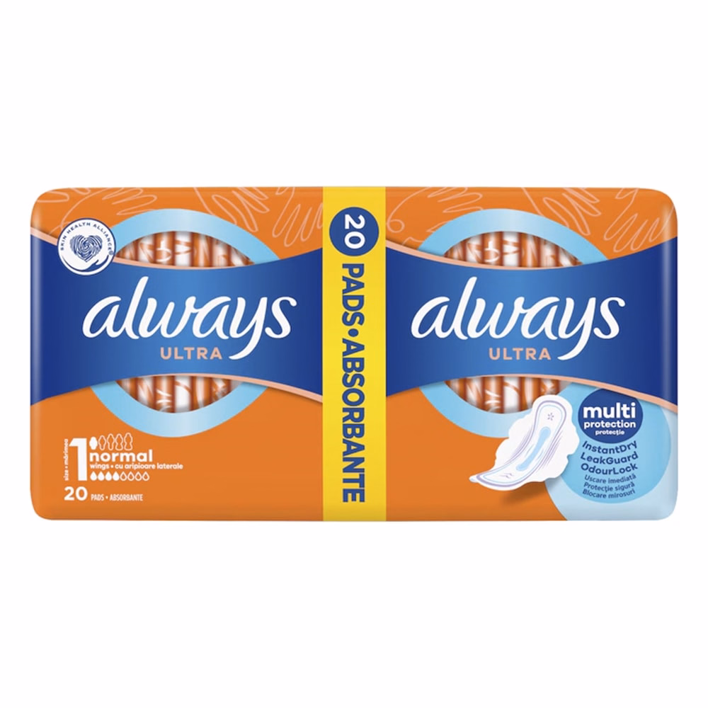 Egészségügyi betét ALWAYS Sensitive ultra duo 20 darabos