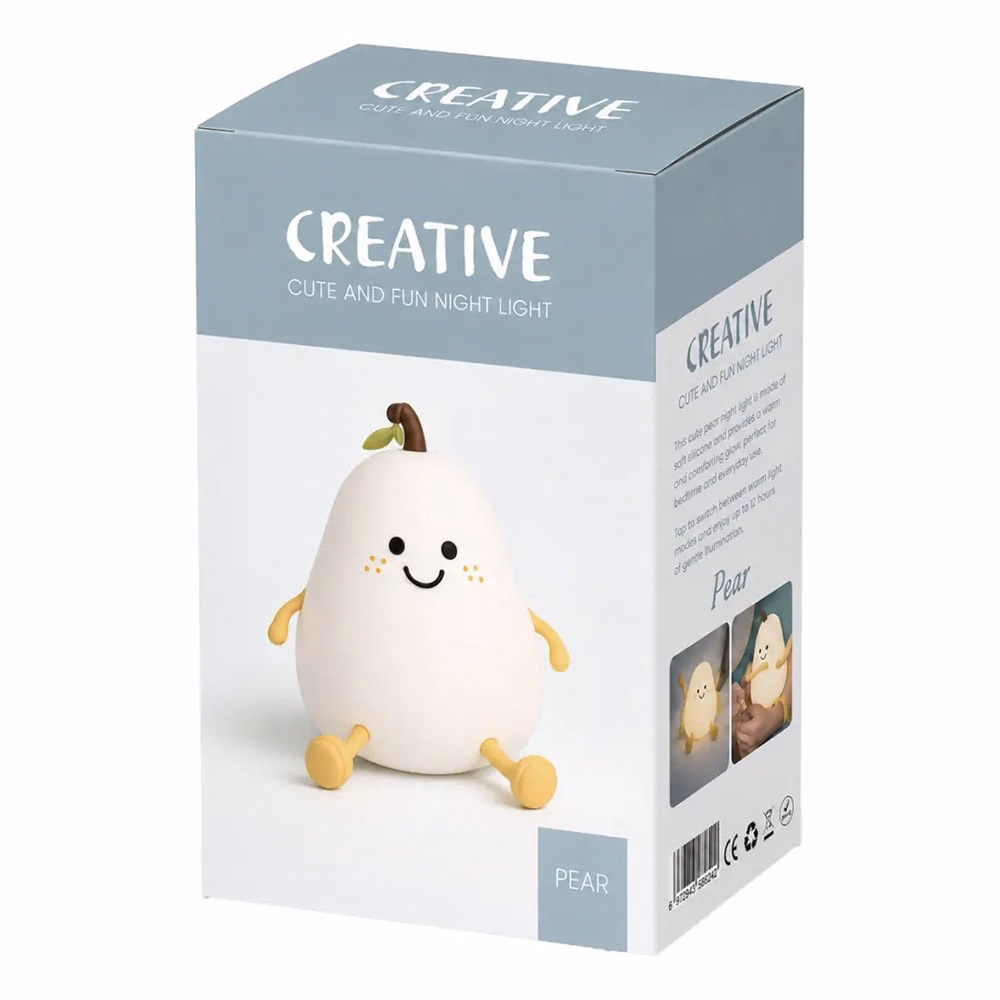 Éjjeli lámpa CREATIVE akkumulátoros soft touch körte