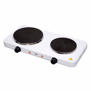 Elektromos főzőlap HOME HGR02WH 2 lapos 1000W + 1500W fehér