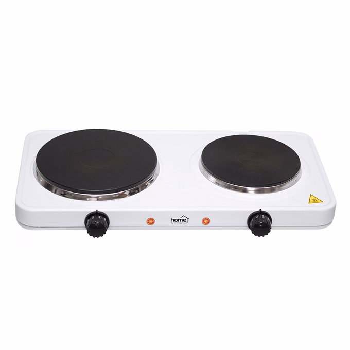 Elektromos főzőlap HOME HGR02WH 2 lapos 1000W + 1500W fehér