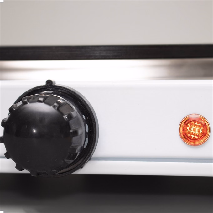 Elektromos főzőlap HOME HGR02WH 2 lapos 1000W + 1500W fehér