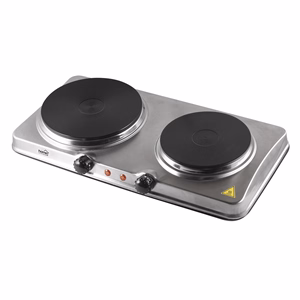 Elektromos főzőlap HOME HGR04SS 2 lapos 1000W + 1500W INOX