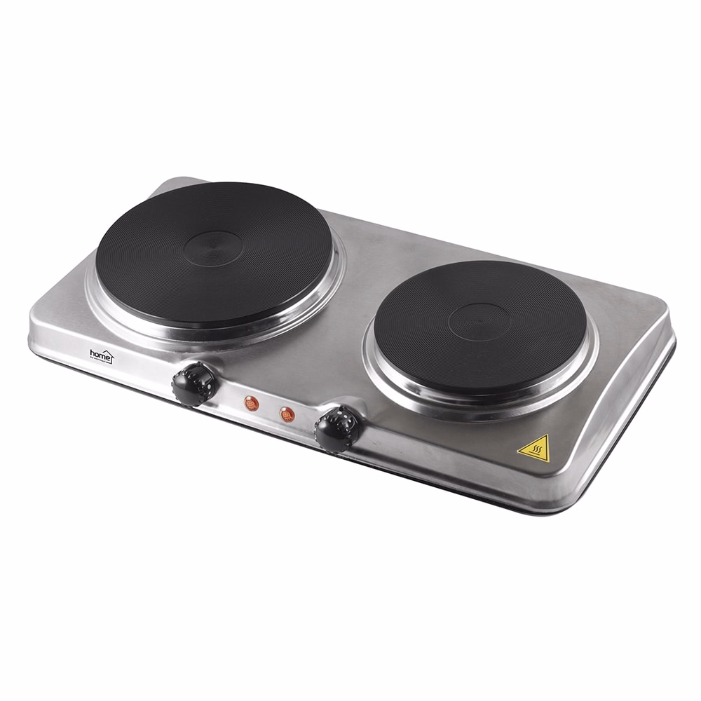 Elektromos főzőlap HOME HGR04SS 2 lapos 1000W + 1500W INOX