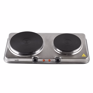 Elektromos főzőlap HOME HGR04SS 2 lapos 1000W + 1500W INOX
