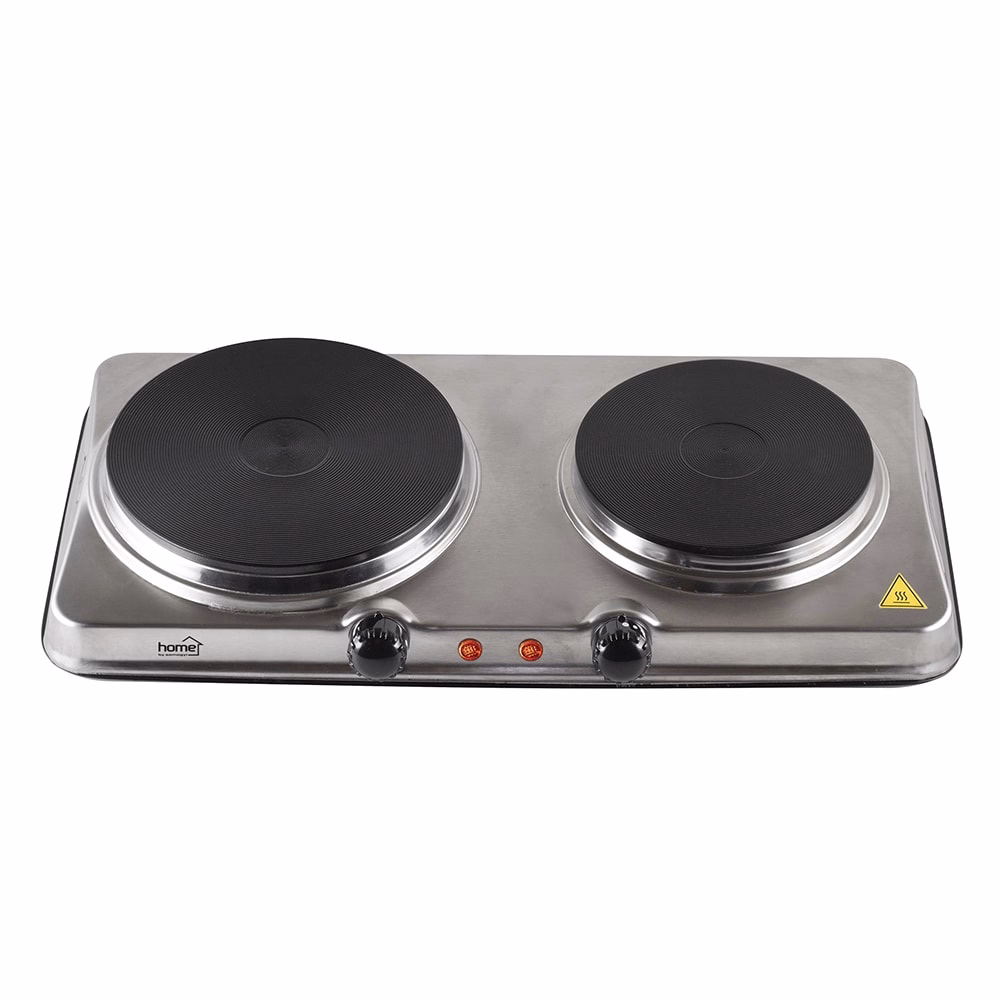 Elektromos főzőlap HOME HGR04SS 2 lapos 1000W + 1500W INOX