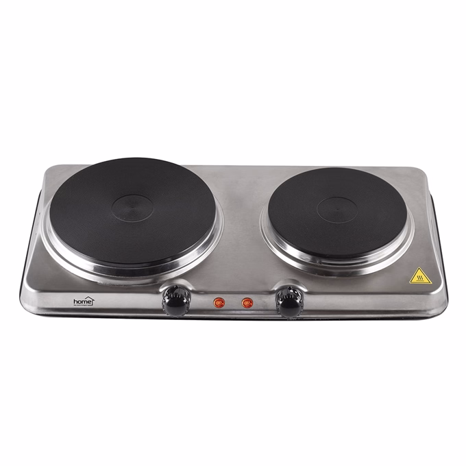 Elektromos főzőlap HOME HGR04SS 2 lapos 1000W + 1500W INOX