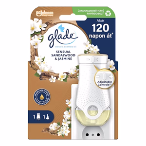 Elektromos légfrissítő készülék + utántöltő GLADE szantálfa & jázmin 20 ml