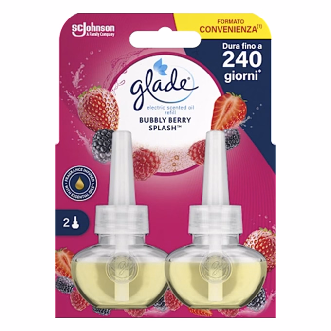 Elektromos légfrissítő utántöltő GLADE berry 2x20 ml