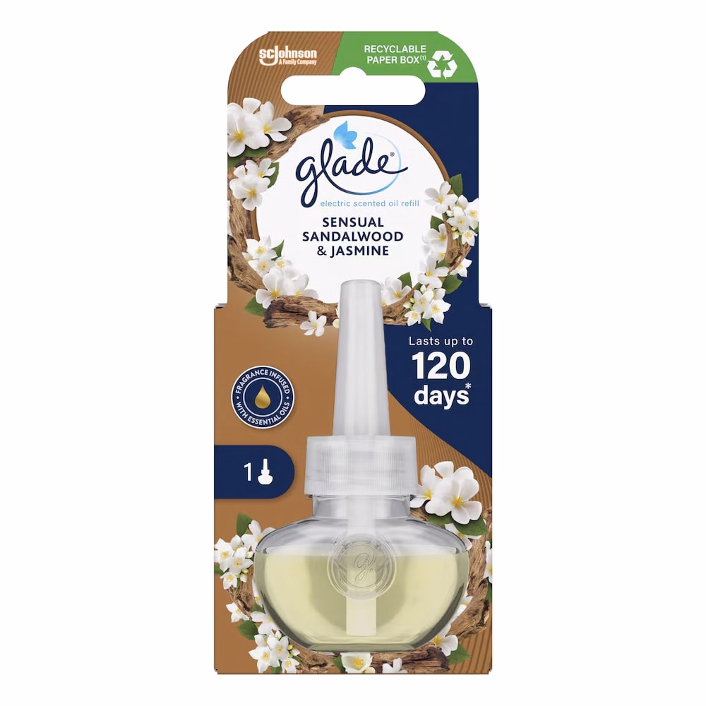 Elektromos légfrissítő utántöltő GLADE szantálfa &jázmin 20 ml
