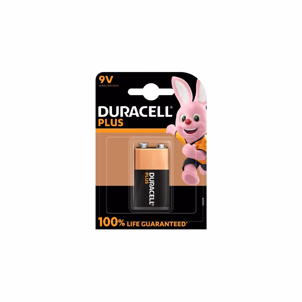 Elem DURACELL MN 1604 K1 Plus 9V 1-es