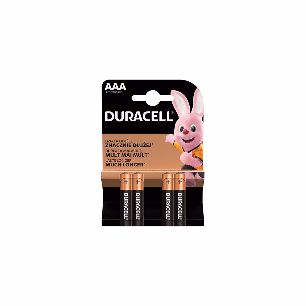 Elem mikro DURACELL Basic MN2400 AAA 4-es