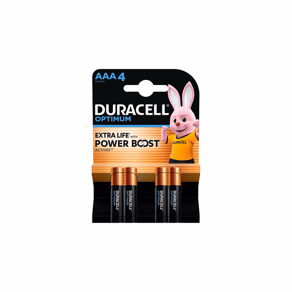Elem mikro DURACELL Optimum AAA 4-es