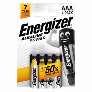 Elem mikro ENERGIZER "AlkalinePower" AAA 4 darabos Elem mikro ENERGIZER "AlkalinePower" AAA 4 darabos