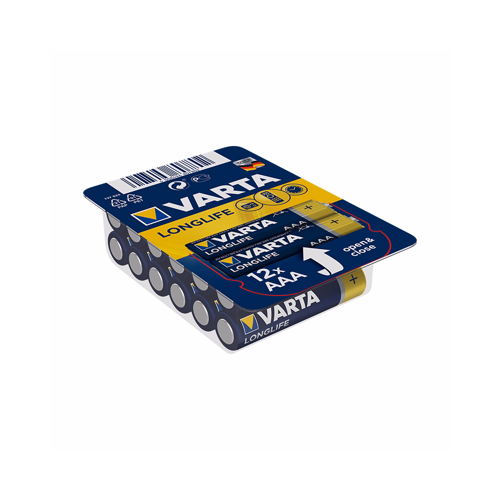 Elem mikro VARTA Longlife AAA 12-es Elem mikro VARTA Longlife AAA 12-es