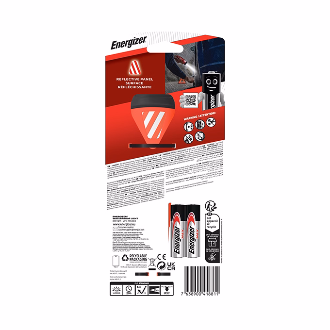 Elemlámpa LED ENERGIZER "Waterproof" vízálló + 2xAA