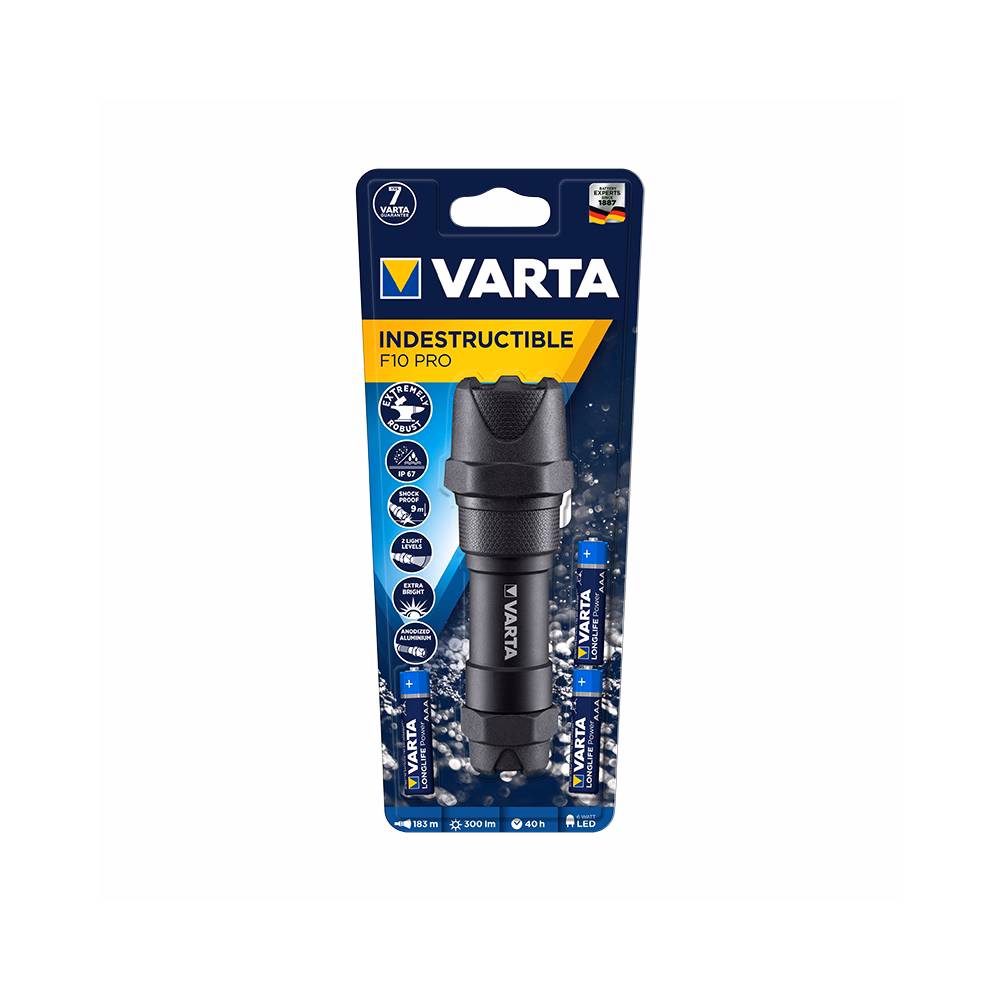 Elemlámpa VARTA Indestructible F10 Pro 3AAA