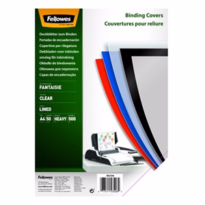 Előlap FELLOWES Fantaisie A/4 500 mikron extra vastag átlátszó 50/csom