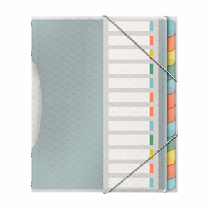 Előrendező ESSELTE Colour Breeze A/4 PP 12 részes Előrendező ESSELTE Colour Breeze A/4 PP 12 részes