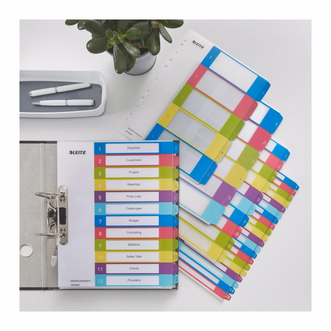 Előrendező ESSELTE Colour Breeze A/4 PP 12 részes Előrendező ESSELTE Colour Breeze A/4 PP 12 részes