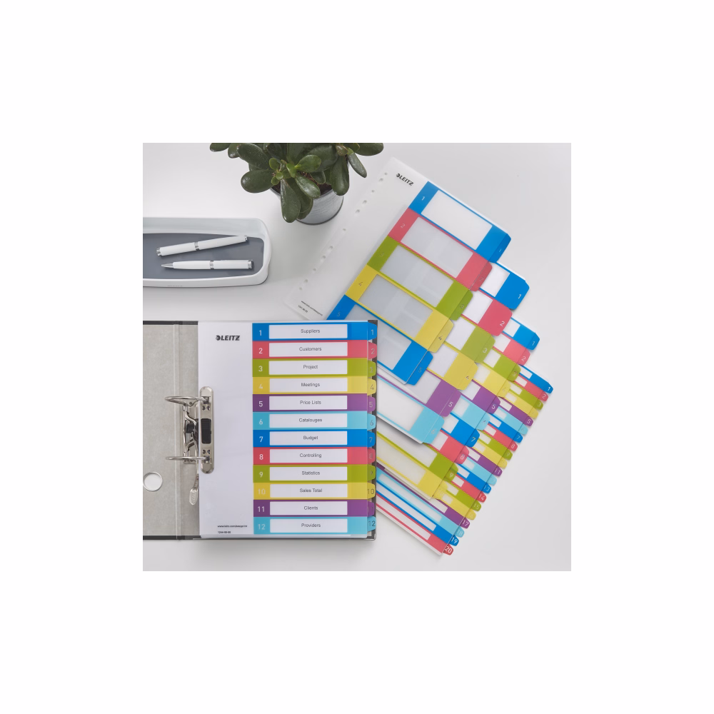 Előrendező ESSELTE Colour Breeze A/4 PP 12 részes Előrendező ESSELTE Colour Breeze A/4 PP 12 részes