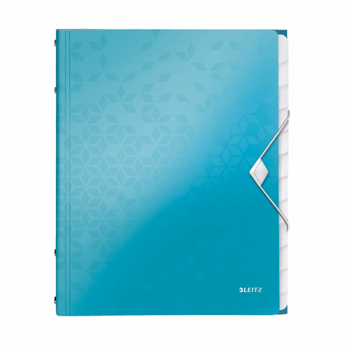 Előrendező LEITZ Wow A/4 PP 12 részes jégkék Előrendező LEITZ Wow A/4 PP 12 részes jégkék