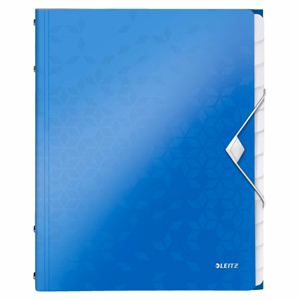 Előrendező LEITZ Wow A/4 PP 12 részes kék