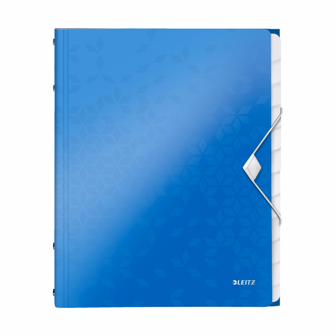 Előrendező LEITZ Wow A/4 PP 12 részes kék