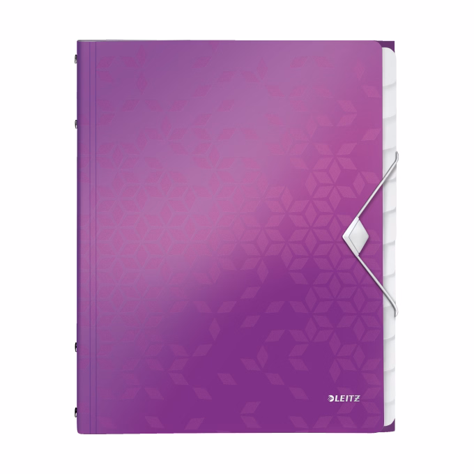 Előrendező LEITZ Wow A/4 PP 12 részes lila