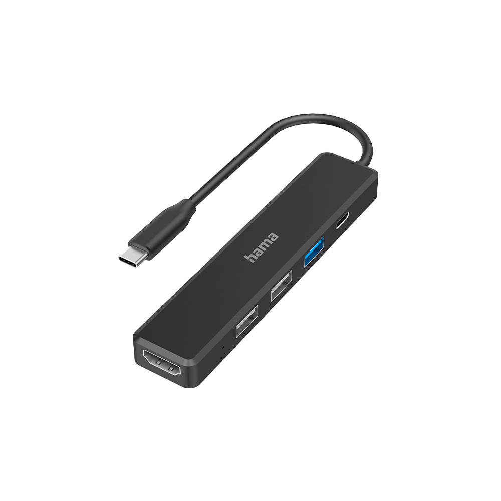 Elosztó HUB HAMA USB 3.2 + USB 3.2/2xUSB 2.0/HDMI/USB Type-C