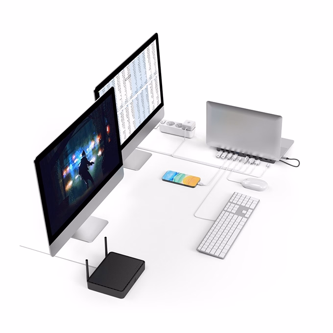 Elosztó HUB HAMA USB Type-C + 4xUSB 3.2/2xHDMI/DP/LAN/USB Type-C/PD/SD