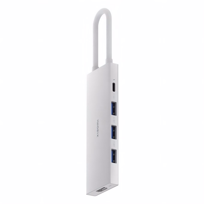 Elosztó HUB XIAOMI 3xUSB-A/2xUSB-C fehér