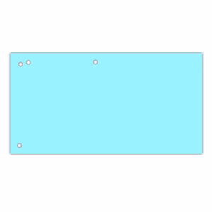 Elválasztócsík DONAU 105x235 mm karton kék 100 darabos