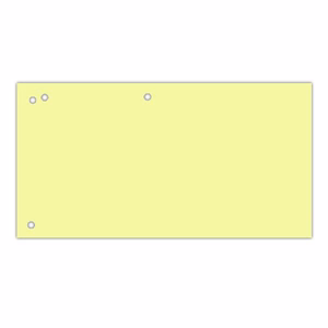 Elválasztócsík DONAU 105x235 mm karton sárga 100 darabos