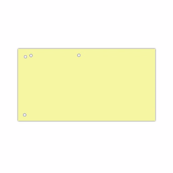 Elválasztócsík DONAU 105x235 mm karton sárga 100 darabos